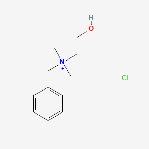 N-Benzyl-2-hydroxy-N,N-dimethylethanaminium chloride chemical structure (CAS 7221-40-1)