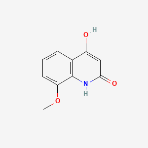 4-Hydroxy-8-methoxyquinolin-2(1H)-one chemical structure (CAS 7224-68-2)