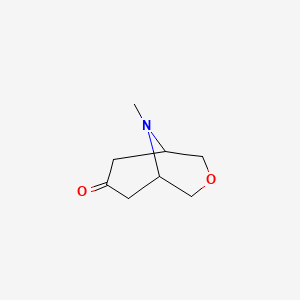 9-Methyl-3-oxa-9-azabicyclo[3.3.1]nonan-7-one chemical structure (CAS 7224-81-9)