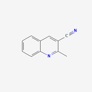 2-Methylquinoline-3-carbonitrile chemical structure (CAS 72248-92-1)
