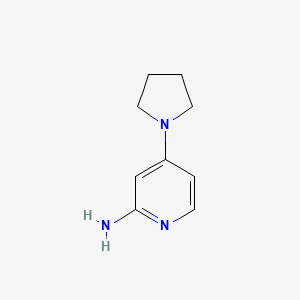4-(Pyrrolidin-1-yl)pyridin-2-amine chemical structure (CAS 722550-01-8)