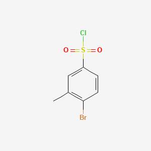 4-Bromo-3-methylbenzene-1-sulfonyl chloride chemical structure (CAS 72256-93-0)