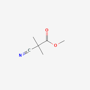 Methyl 2-cyano-2-methylpropanoate chemical structure (CAS 72291-30-6)