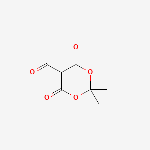 5-Acetyl-2,2-dimethyl-1,3-dioxane-4,6-dione chemical structure (CAS 72324-39-1)