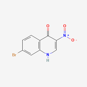 7-Bromo-3-nitroquinolin-4-ol chemical structure (CAS 723280-94-2)
