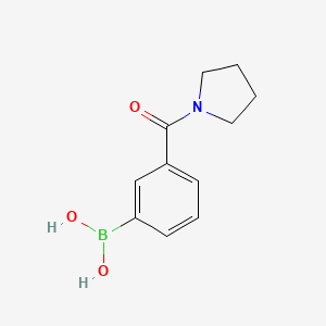 (3-(Pyrrolidine-1-carbonyl)phenyl)boronic acid chemical structure (CAS 723281-53-6)