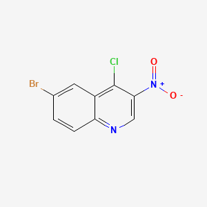 6-Bromo-4-chloro-3-nitroquinoline chemical structure (CAS 723281-72-9)