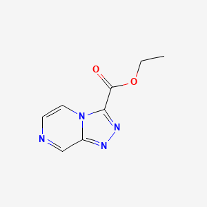 Ethyl 1,2,4-Triazolo[4,3-a]pyrazine-3-carboxylate chemical structure (CAS 723286-67-7)