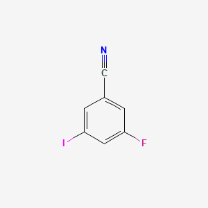 3-Fluoro-5-iodobenzonitrile chemical structure (CAS 723294-75-5)