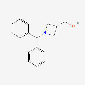 (1-Benzhydrylazetidin-3-yl)methanol chemical structure (CAS 72351-36-1)