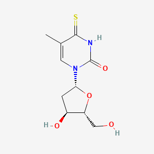 1-((2R,4S,5R)-4-Hydroxy-5-(hydroxymethyl)tetrahydrofuran-2-yl)-5-methyl-4-thioxo-3,4-dihydropyrimidin-2(1H)-one chemical structure (CAS 7236-57-9)