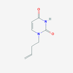 1-(But-3-en-1-yl)pyrimidine-2,4(1H,3H)-dione chemical structure (CAS 7236-71-7)