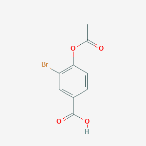 4-Acetoxy-3-bromobenzoic acid chemical structure (CAS 72415-57-7)