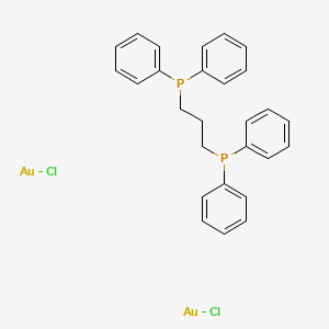 Bis(chlorogold(I)) 1,3-bis(diphenylphosphino)propane chemical structure (CAS 72428-60-5)