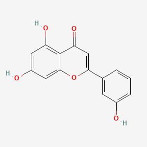 5,7-Dihydroxy-2-(3-hydroxyphenyl)-4H-chromen-4-one chemical structure (CAS 72472-92-5)