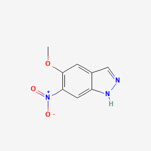 5-Methoxy-6-nitro-1H-indazole chemical structure (CAS 724767-15-1)