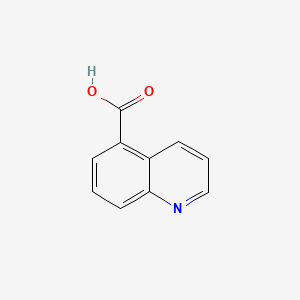 Quinoline-5-carboxylic acid chemical structure (CAS 7250-53-5)