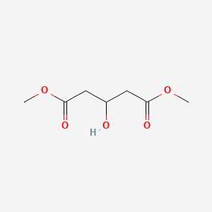 Dimethyl 3-hydroxypentanedioate chemical structure (CAS 7250-55-7)
