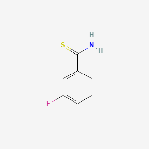 3-Fluorobenzothioamide chemical structure (CAS 72505-20-5)