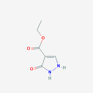 Ethyl 3-hydroxy-1H-pyrazole-4-carboxylate chemical structure (CAS 7251-53-8)
