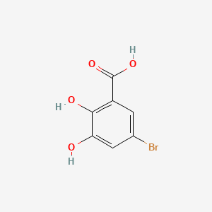 5-Bromo-2,3-dihydroxybenzoic acid chemical structure (CAS 72517-15-8)