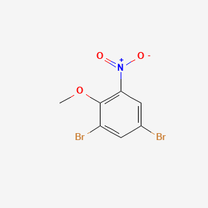1,5-Dibromo-2-methoxy-3-nitrobenzene chemical structure (CAS 725241-64-5)
