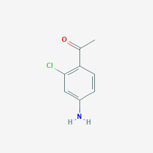 4'-Amino-2'-chloroacetophenone chemical structure (CAS 72531-23-8)