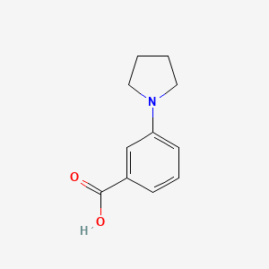 3-(Pyrrolidin-1-yl)benzoic acid chemical structure (CAS 72548-79-9)