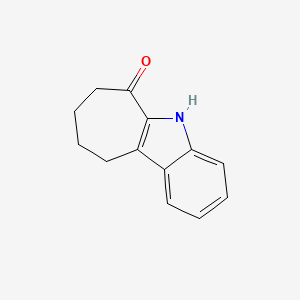 7,8,9,10-Tetrahydrocyclohepta[b]indol-6(5H)-one chemical structure (CAS 7257-25-2)