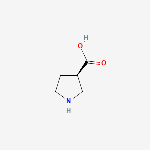 (R)-Pyrrolidine-3-carboxylic acid chemical structure (CAS 72580-54-2)