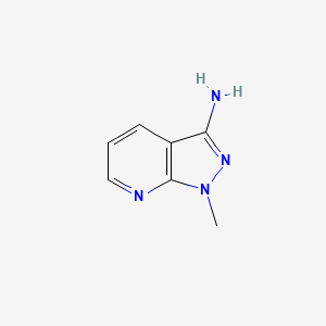1-Methyl-1H-pyrazolo[3,4-b]pyridin-3-ylamine chemical structure (CAS 72583-83-6)