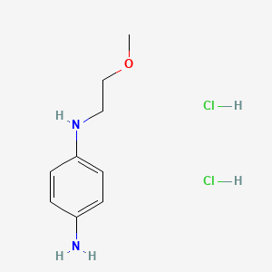 N1-(2-Methoxyethyl)benzene-1,4-diamine dihydrochloride chemical structure (CAS 72584-59-9)
