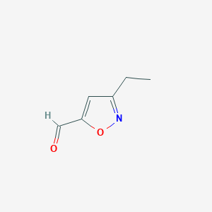 3-Ethylisoxazole-5-carbaldehyde chemical structure (CAS 72591-56-1)