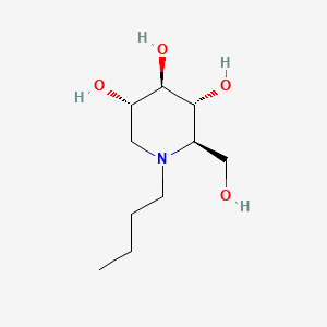 (2R,3R,4R,5S)-1-Butyl-2-(hydroxymethyl)piperidine-3,4,5-triol chemical structure (CAS 72599-27-0)