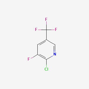 2-Chloro-3-fluoro-5-(trifluoromethyl)pyridine chemical structure (CAS 72600-67-0)