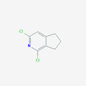 1,3-Dichloro-6,7-dihydro-5H-cyclopenta[c]pyridine chemical structure (CAS 72605-56-2)