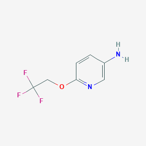 6-(2,2,2-Trifluoroethoxy)pyridin-3-amine chemical structure (CAS 72617-82-4)