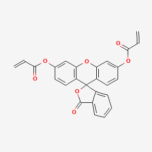 3-Oxo-3H-spiro[isobenzofuran-1,9'-xanthene]-3',6'-diyl diacrylate chemical structure (CAS 7262-39-7)