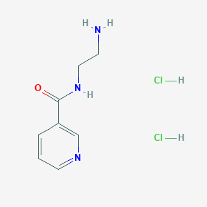 N-(2-Aminoethyl)nicotinamide dihydrochloride chemical structure (CAS 72627-93-1)