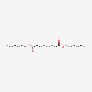 Dihexyl octanedioate chemical structure (CAS 72630-13-8)