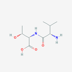 (2S,3R)-2-((S)-2-Amino-3-methylbutanamido)-3-hydroxybutanoic acid chemical structure (CAS 72636-02-3)