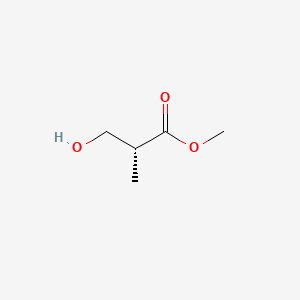 (R)-Methyl 3-hydroxy-2-methylpropanoate chemical structure (CAS 72657-23-9)