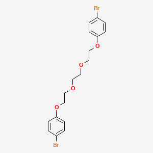 1,2-Bis(2-(4-bromophenoxy)ethoxy)ethane chemical structure (CAS 72659-53-1)
