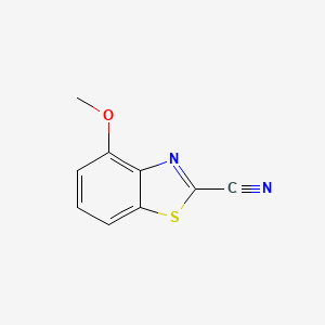 4-Methoxybenzo[d]thiazole-2-carbonitrile chemical structure (CAS 7267-30-3)
