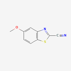 5-Methoxybenzo[d]thiazole-2-carbonitrile chemical structure (CAS 7267-35-8)