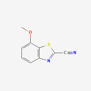 7-Methoxybenzo[d]thiazole-2-carbonitrile chemical structure (CAS 7267-36-9)