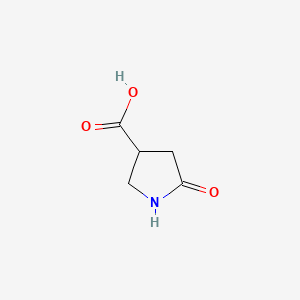 5-Oxopyrrolidine-3-carboxylic acid chemical structure (CAS 7268-43-1)