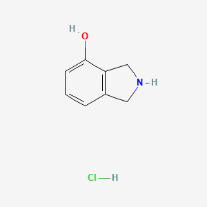 Isoindolin-4-ol hydrochloride chemical structure (CAS 72695-20-6)