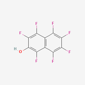 1,3,4,5,6,7,8-Heptafluoronaphthalen-2-ol chemical structure (CAS 727-49-1)