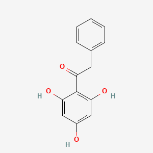 2-Phenyl-1-(2,4,6-trihydroxyphenyl)ethanone chemical structure (CAS 727-71-9)
